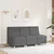 Modularna sofa bez naslona za ruke tamno siva 55 cm tkanina