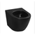 Armal Wc školjka viseča TORNADO, črna Rimless z desko soft close,