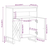 Komoda crna 60x33x75 cm Puno drvo Mango