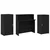 Recepcijski stol crni hrast 200x50x103,5 cm konstruiranog drva