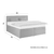 Boxspring Krevet Rossa 180/200 cm , maslinasto zelena