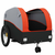 Prikolica za bicikl crno-narančasta 45 kg željezna