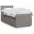 Vidaxl Box spring postelja z vzmetnico taupe 80x200 cm blago