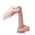 Silikonski dildo sa kožicom i realističnim testisima 21 cm