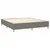 Vidaxl Box spring postelja z vzmetnico temno siva 180x200 cm blago