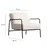 Atelier del Sofa Fotelja Eti Bergere 90x75x70cm Bela