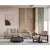 Atelier del Sofa Trosed na razvlačenje Sinor 92x75x225cm Bež