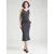ROXY Obleka GOOD KEEPSAKE temno siva