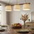 Luster na sajli AIDA 3xE27/15W/230V prečnik 25 cm hrast/krem