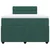 Vidaxl Box spring postelja z vzmetnico temno zelen 120x190 cm žamet