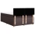vidaXL vidaXL Box spring postelja z vzmetnico temno rjava 160x200 cm blago, (21305926)