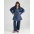 FRNCH PARIS Obleka  moder denim / temno modra