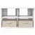 Stalak za TV s ladicama Bijelo 79 x 40 x 48 cm