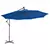 Konzolni vrtni suncobran s aluminijskim stupom 350 cm plavi