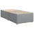 Box spring postelja z vzmetnico svetlo siva 80x200 cm blago