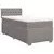 vidaXL Box spring postelja z vzmetnico taupe 90x200 cm blago
