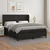 Vidaxl Box spring postelja z vzmetnico črn 180x200 cm umetno usnje
