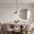 Opviq visilica Scandi 20540-B, 1 × E27, krem