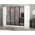 Hanah Home ormar sa reflektujućim staklom Nisa 20605, 270 cm, beli