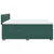 Vidaxl Box spring postelja z vzmetnico temno zelena 200x200 cm žamet