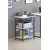 Hanah Home višenamenska polica Dh Hutch, 60 cm, bela