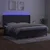 Vidaxl Box spring postelja z vzmetnico LED temno siva 200x200 cm žamet