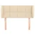 Vidaxl Vzglavje z ušesi krem 93x23x78/88 cm blago