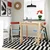 IKEA PS 2026 Sto i 2 sklopive stolice, borovina/plava/crna crvena, 70x70 cm