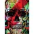 Tapeta lobanja v graffiti varianti - 196x270