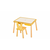 HANAH HOME Table and Chair Yellow Sto i stolica za decu
