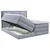 MID.YOU POSTELJA BOXSPRING 200 cm x 200 cm , tekstil siva