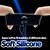 SuperLove E-Stim Stretchy Cock & Balls Ring Set Black