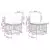 Set vanjskih sofa 7 pcs Prirodna i krema bijela Poliester