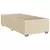 vidaXL Box spring postelja z vzmetnico krem 90x200 cm blago