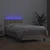 Vidaxl Box spring postelja z vzmetnico LED kapučino 90x200 cm