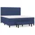 vidaXL vidaXL Box spring postelja z vzmetnico modra 180x200 cm blago, (21118471)