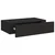 Zidne police s ladicom 2 kom crne 40 x 23,5 x 10 cm MDF
