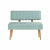 Conceptum Hypnose Trpezarijska klupa Vina 0400 110x85x36cm Menta