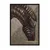WallXpert uramljena slika 115257, zebra sa zlatnim prugama na braon pozadini, 50 x 70 cm, crni ram