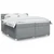 Vidaxl Box spring postelja z vzmetnico svetlo siva 200x200 cm blago