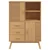Visoka komoda OLDEN smeđa 85 x 43 x 125 cm od masivne borovine