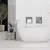bathroom shelf 30x30 steel brush