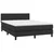 Krevet box spring s madracem LED crni 140x200cm od umjetne kože