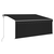 Automatska tenda s roletom i senzorom LED 3 x 2,5 m antracit