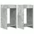 Stalak za biljke s policom 2 pcs Betonsko Siva 30 x 30 x 60 cm