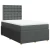 Vidaxl Box spring postelja z vzmetnico temno siva 120x190 cm blago