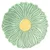 Porcelain plate, 16 cm, Daisy Green - Easy Life