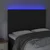 LED uzglavlje crno 144x5x118/128 cm baršunasto