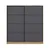 Hanah Home Garderober Kale-3171, 180x190x52 cm, Antracit