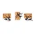 Wallity Zidna dekoracija Free Birds - 333, 25 x 3 x 23 cm, Crna